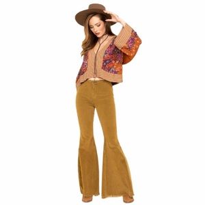 FREE PEOPLE Printed Kimono Sleeve Blouse | medium